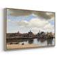 View of Delft, c. 1660-1661 - Floater Framed Canvas Print