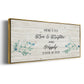 Floral Happily - Floater Framed Canvas Print