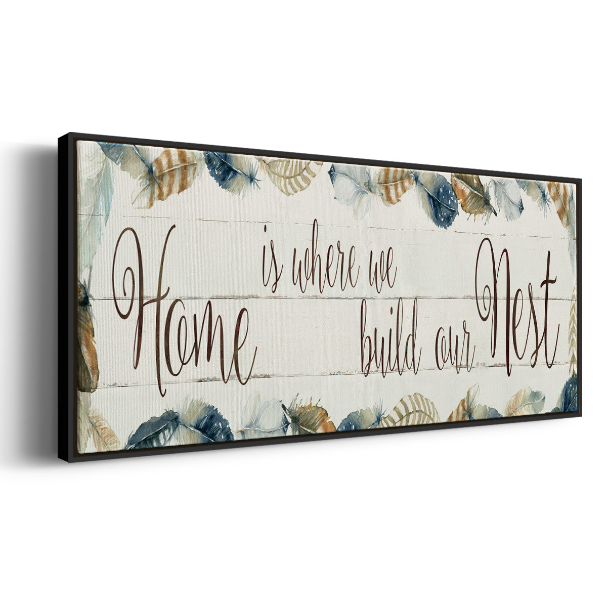 Home Nest - Floater Framed Canvas Print