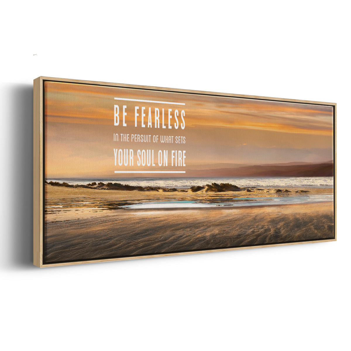 Be Fearless - Floater Framed Canvas Print