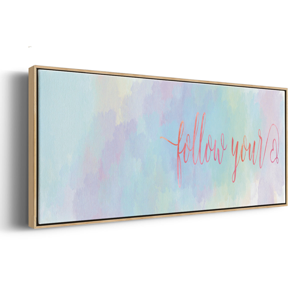 Follow Your - Floater Framed Canvas Print