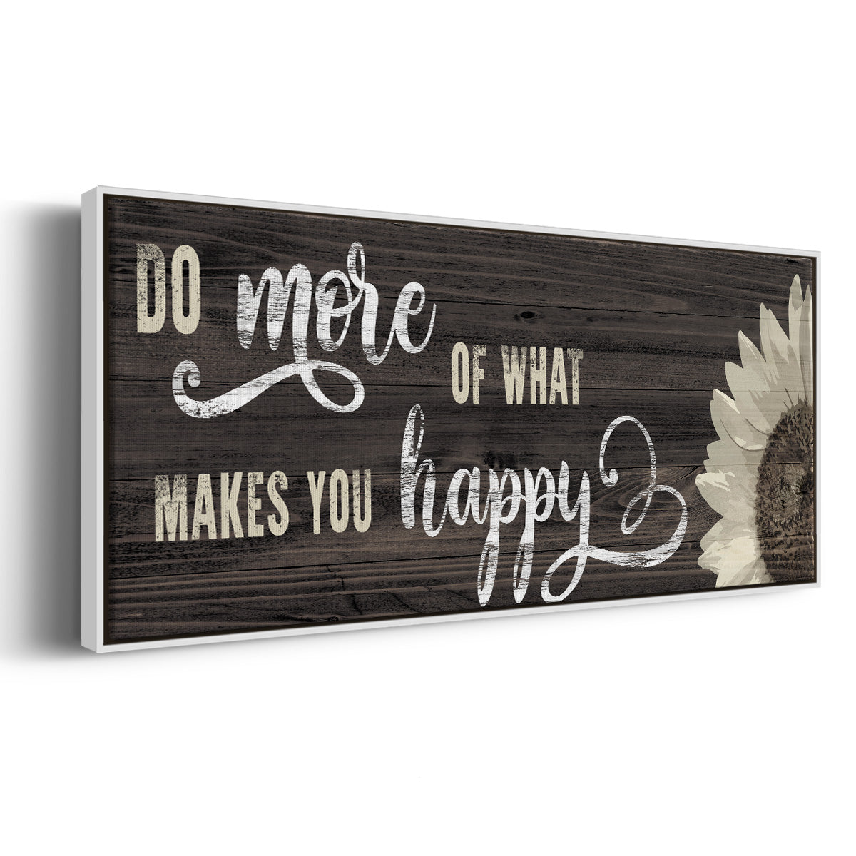 Makes You Happy - Floater Framed Canvas Print