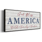 God Bless America - Floater Framed Canvas Print