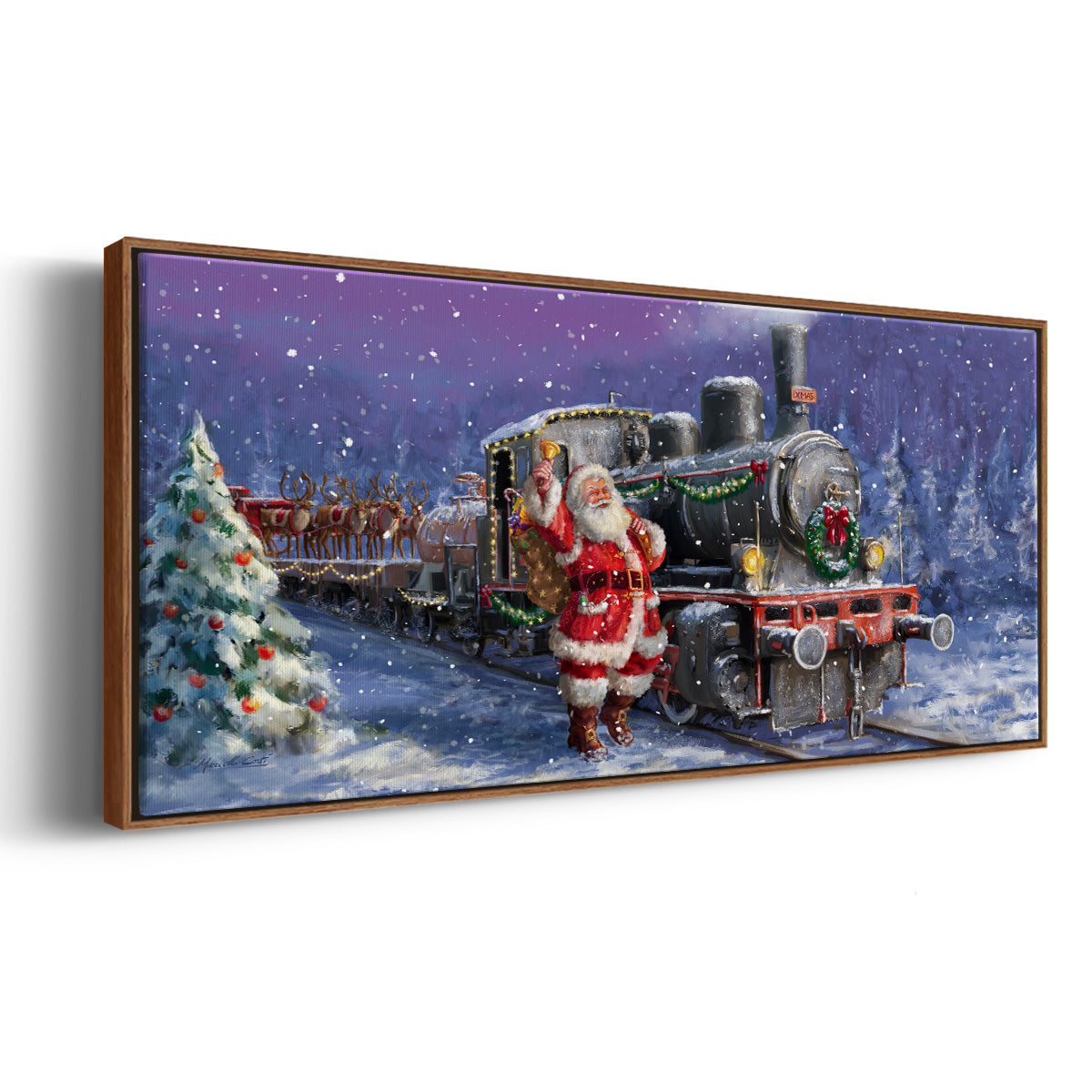 All Aboard - Floater Framed Canvas Print