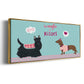 Valendogs Collection C - Floater Framed Canvas Print