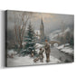 Soft Linen Carol - Canvas Art Print