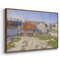 Gasometers at Clichy, 1886 - Floater Framed Canvas Print