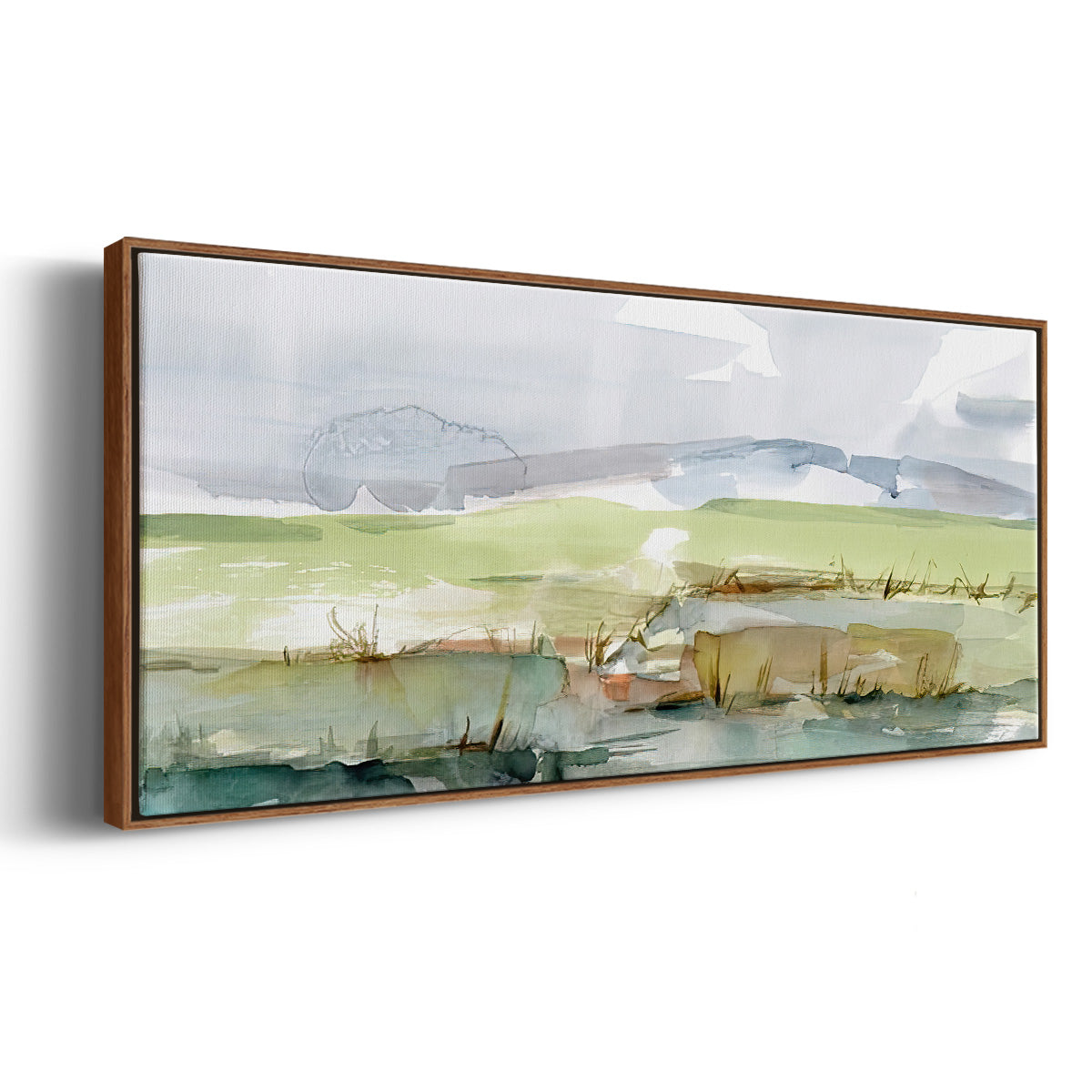 Pastel Inlet I - Floater Framed Canvas Print
