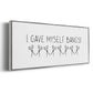 I Gave Myself Bangs! - Floater Framed Canvas Print