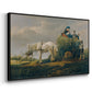 The Hay Wagon (Der Heuwagen), 1824 - Floater Framed Canvas Print
