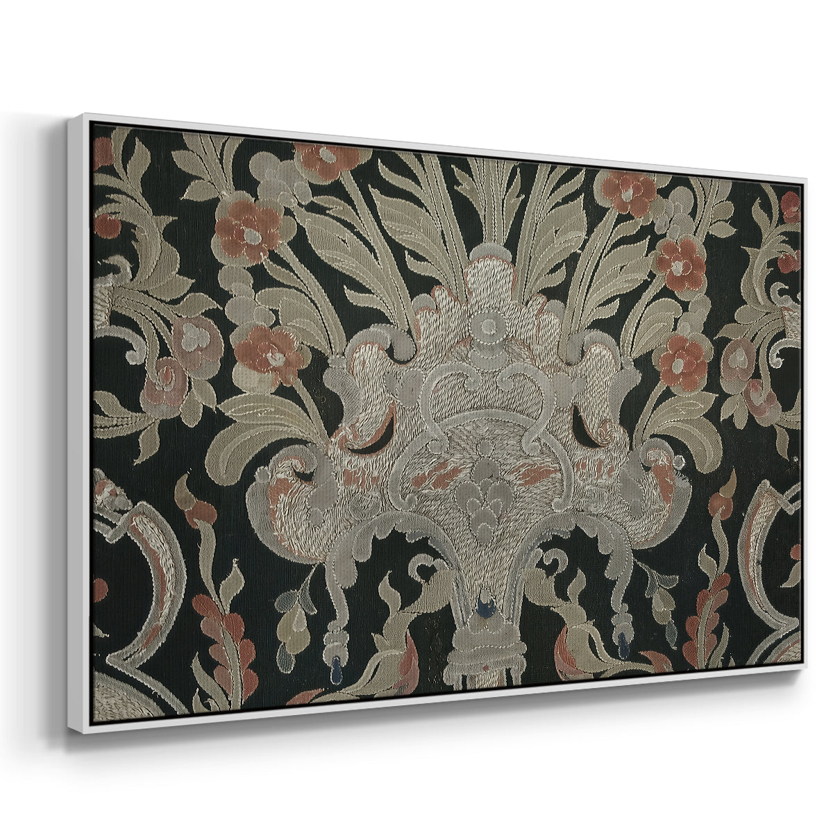 Hanging (Printed Textile), c. 18th Century - Floater Framed Canvas Print