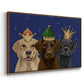 Christmas Labradors, Three Kings - Floater Framed Canvas Print