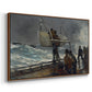 The Signal of Distress, c. 1896 - Floater Framed Canvas Print