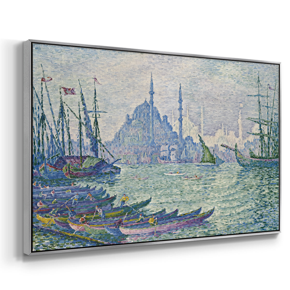The Golden Horn, Minarets, 1907 - Floater Framed Canvas Print