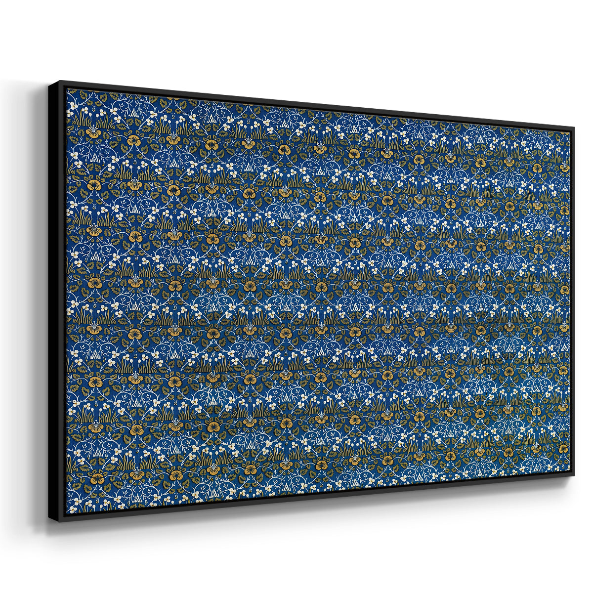 Eyebright, Green and Yellow Design, c. 1883 - Floater Framed Canvas Print