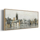 Bright City Lights - Floater Framed Canvas Print