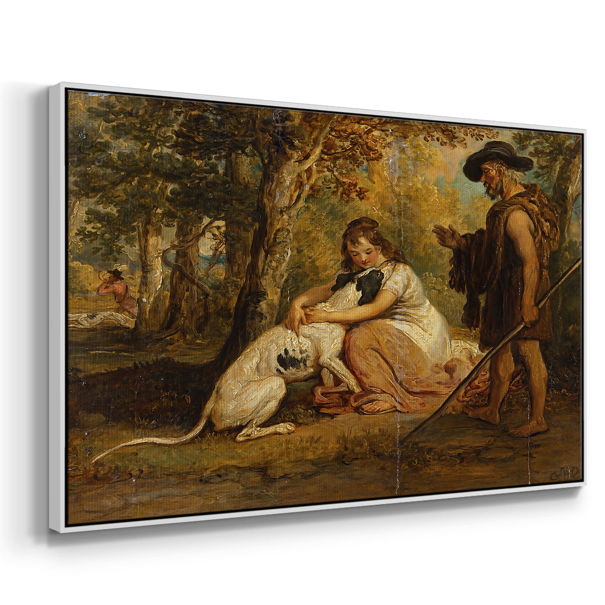 Measure for Measure, or The Biter Bit, 1840 - Floater Framed Canvas Print