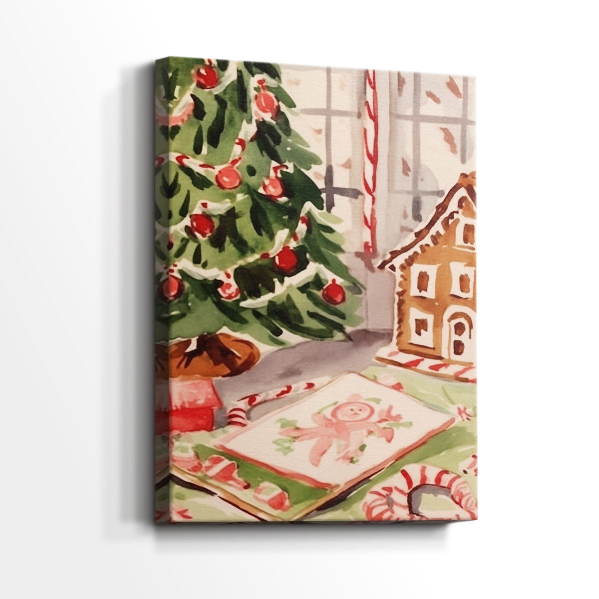Golden Garland of Cottage - Canvas Art Print