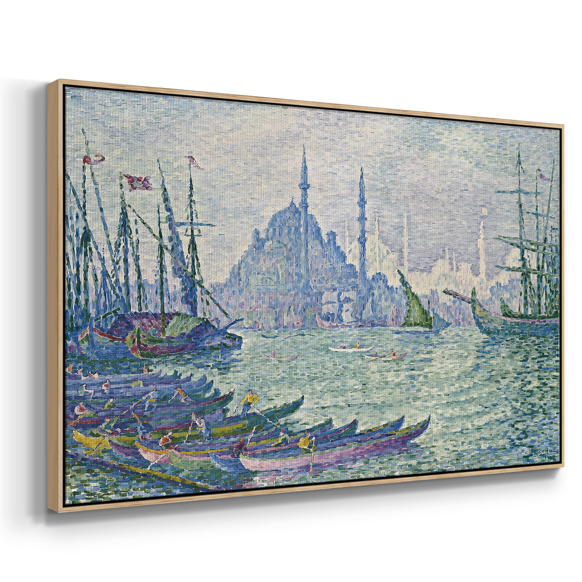 The Golden Horn, Minarets, 1907 - Floater Framed Canvas Print