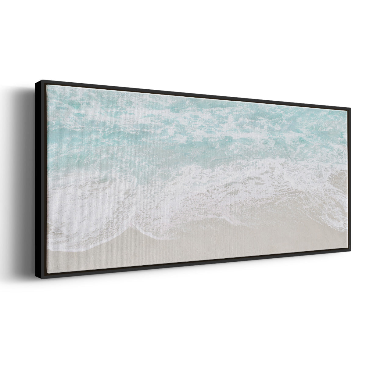 Coastline Tide - Floater Framed Canvas Print