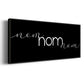 Nom Nom Nom - Floater Framed Canvas Print