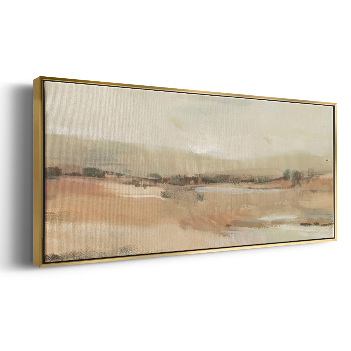 Earth Tone Landscape I - Floater Framed Canvas Print