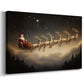 Amber Whisper of Candle - Canvas Art Print