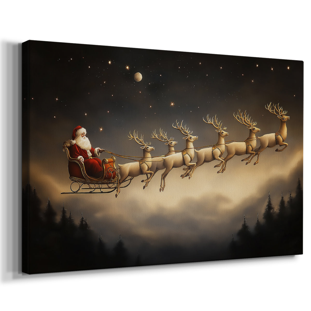 Amber Whisper of Candle - Canvas Art Print