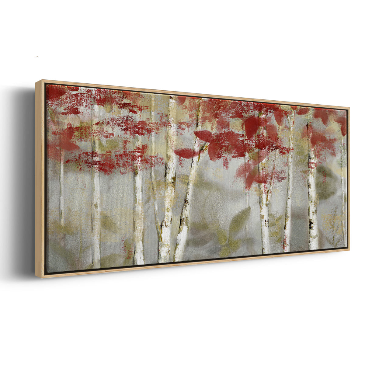 Autumn Forest - Floater Framed Canvas Print