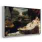Venus with an Organist and Cupid, c. 1555 - Floater Framed Canvas Print