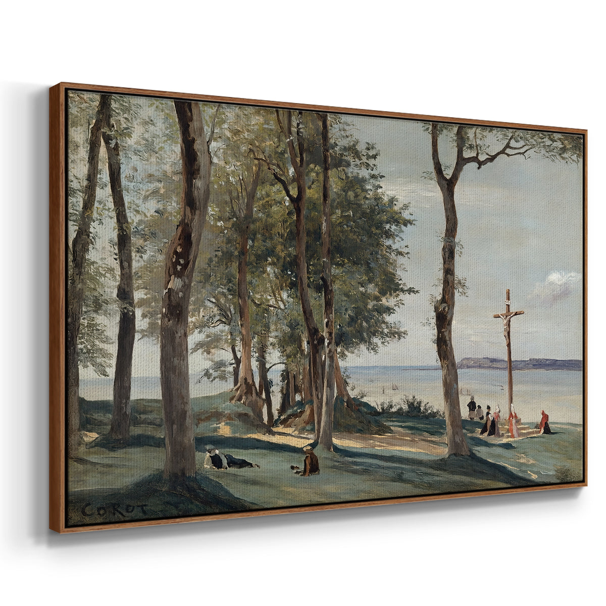 A Calvary on the Cote de Grace, c. 1829 - Floater Framed Canvas Print