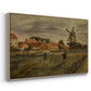 The Potato Harvest, c. 1875 - Floater Framed Canvas Print