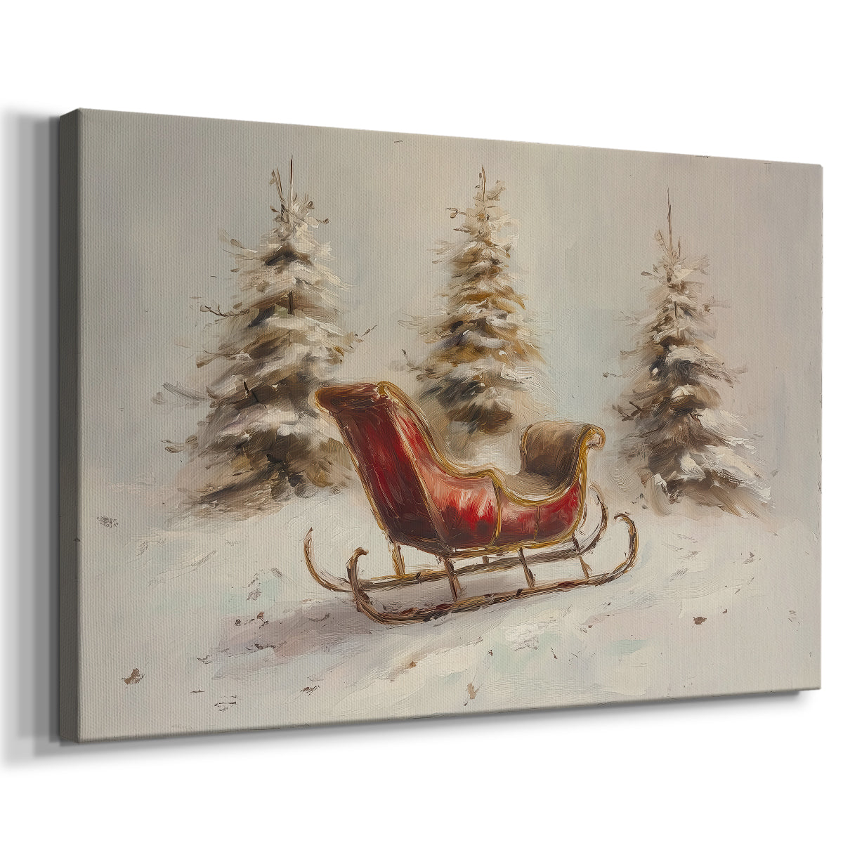 Tinsel-Gold Whisper of Eve - Canvas Art Print