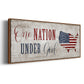 One Nation Under God - Floater Framed Canvas Print