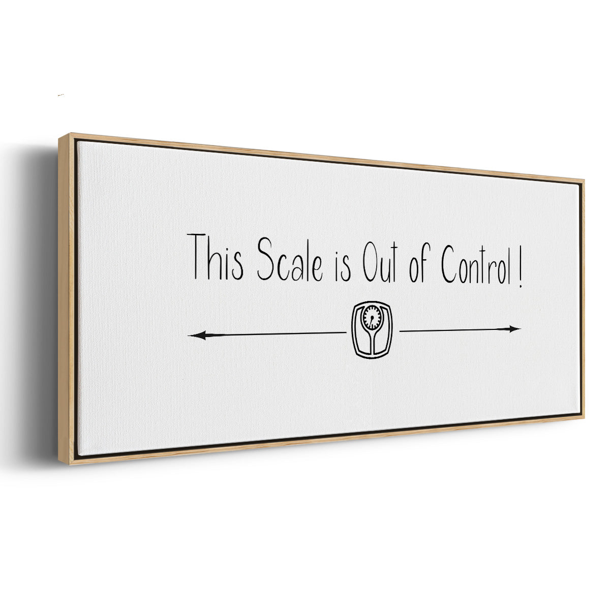 This Scale - Floater Framed Canvas Print