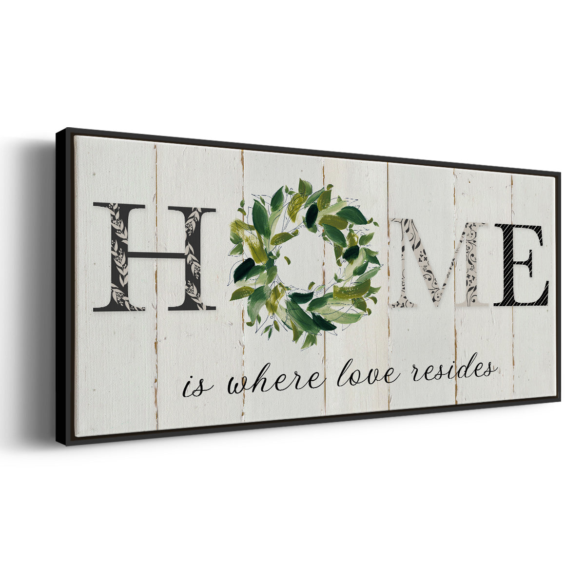 Love Resides - Floater Framed Canvas Print