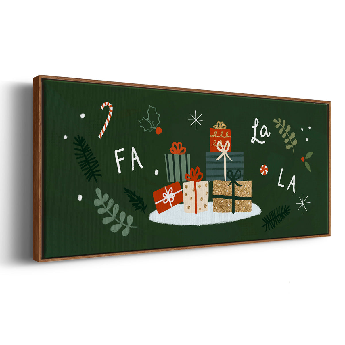 Little St. Nick Collection D - Floater Framed Canvas Print