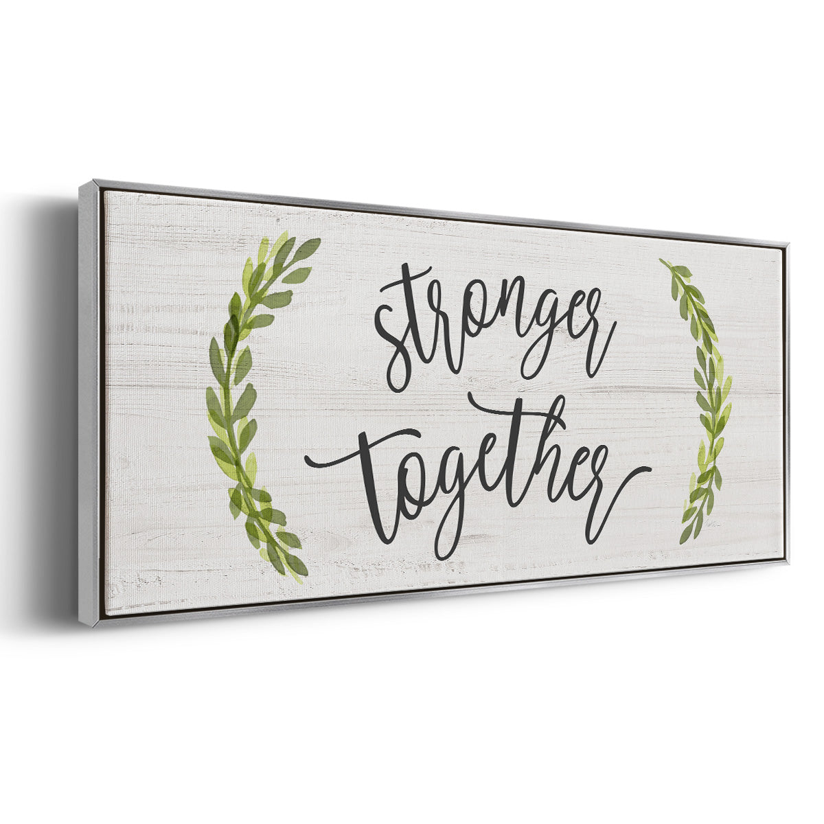 Stronger Together - Floater Framed Canvas Print