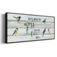 We Live Here - Floater Framed Canvas Print