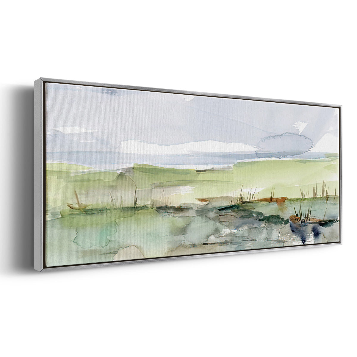 Pastel Inlet II - Floater Framed Canvas Print