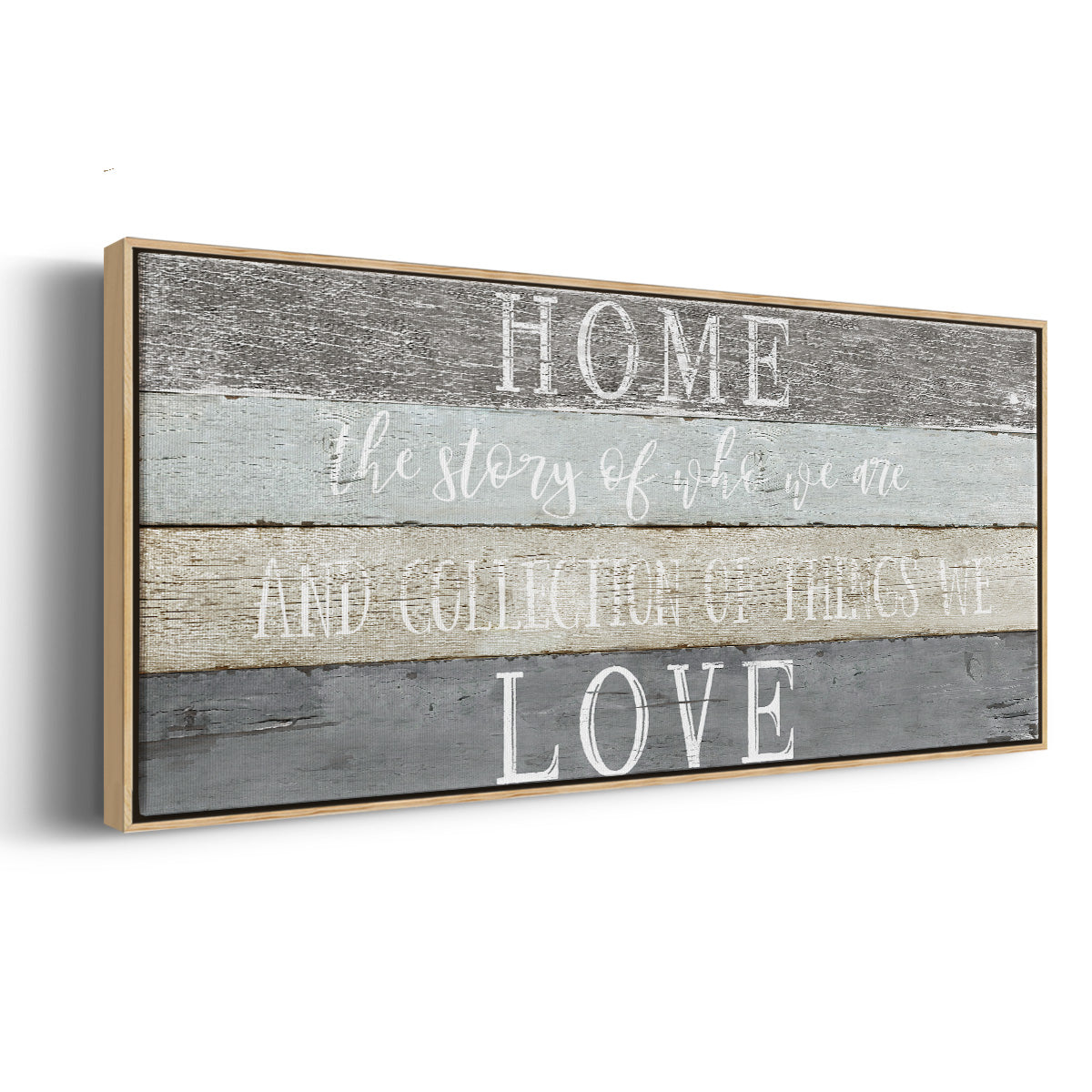 Home Love - Floater Framed Canvas Print