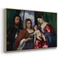 Madonna and Child with Saints Dorothy and George, c. 1516 - Floater Framed Canvas Print
