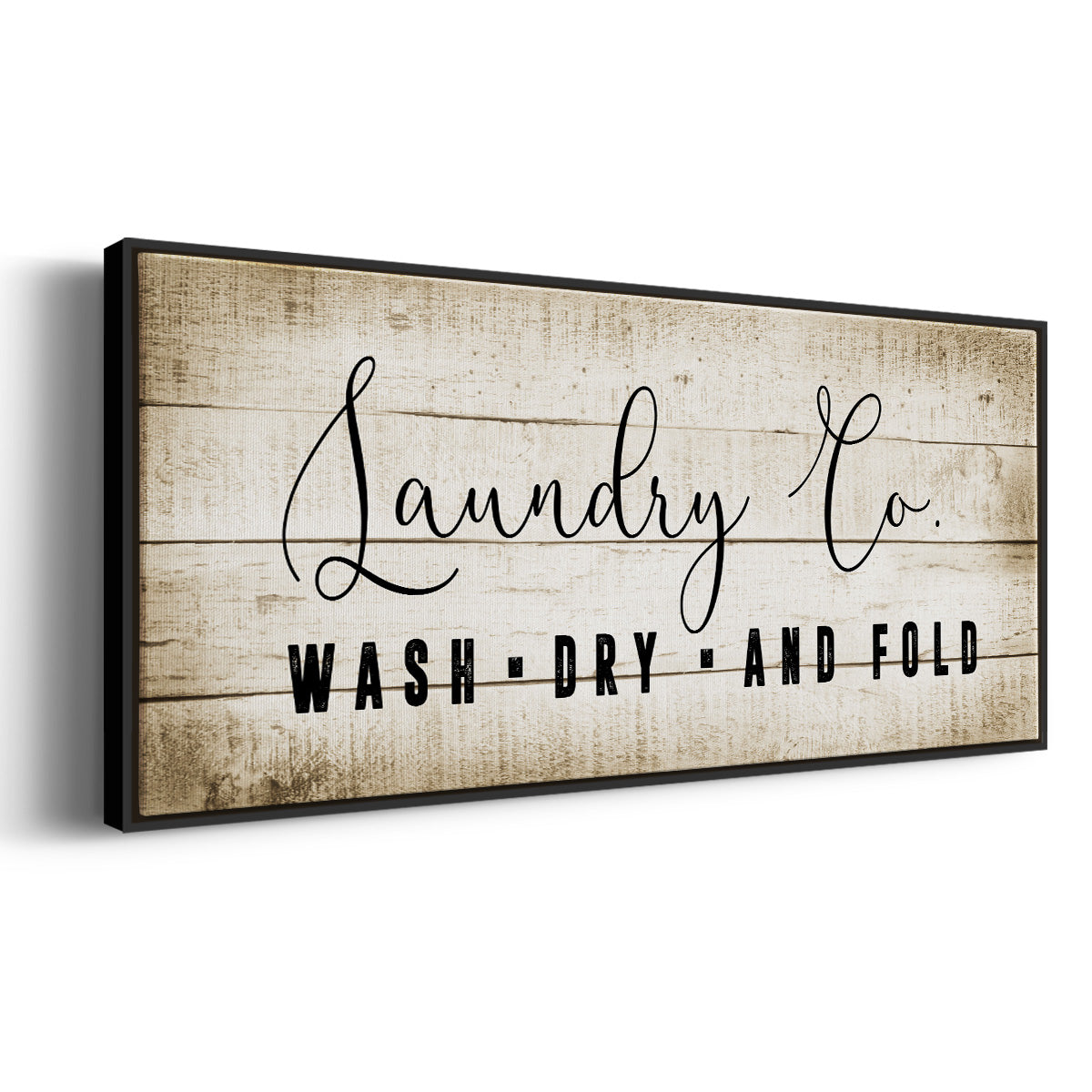 Laundry Co. - Floater Framed Canvas Print