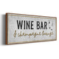 Champagne Lounge - Floater Framed Canvas Print
