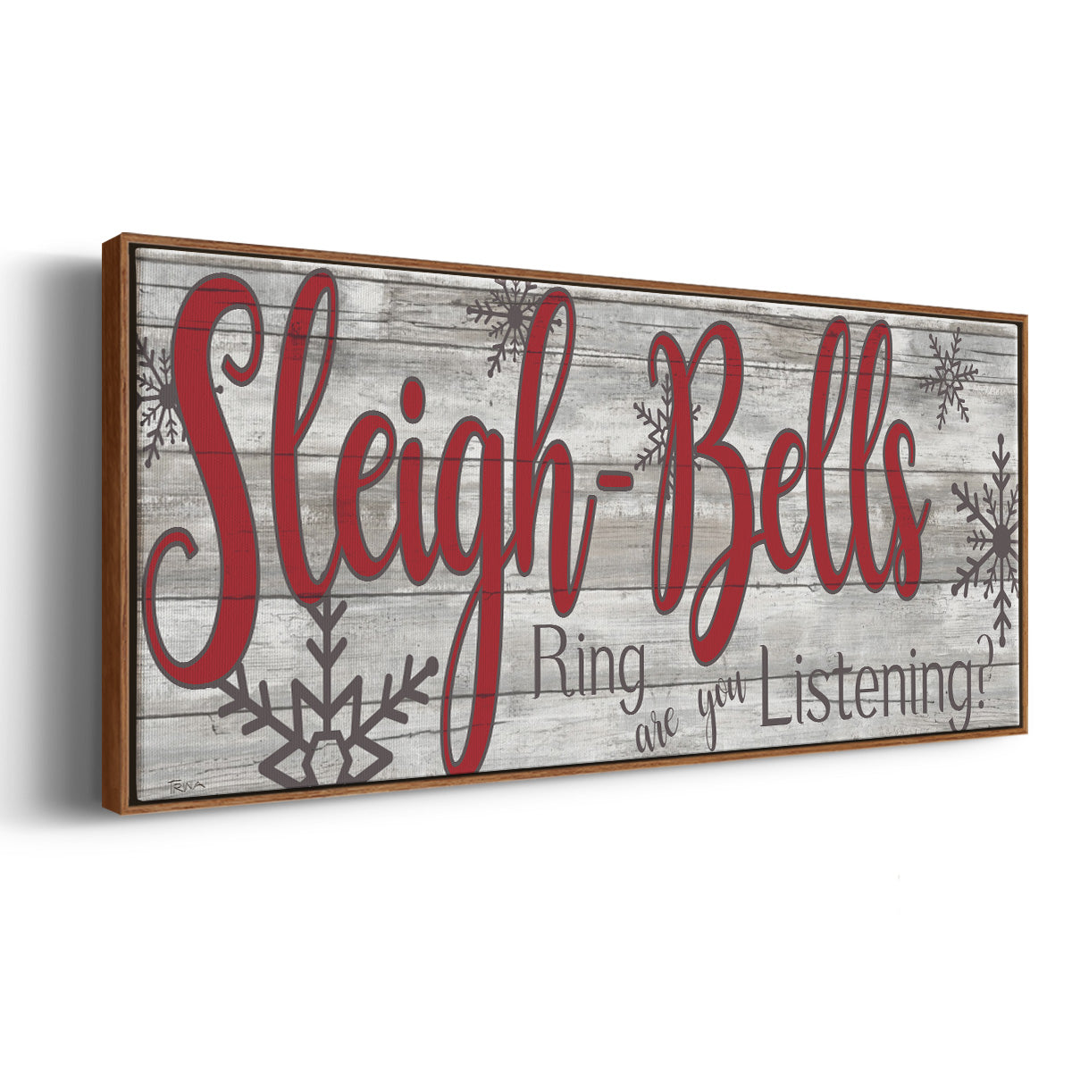 Sleigh Bells - Floater Framed Canvas Print