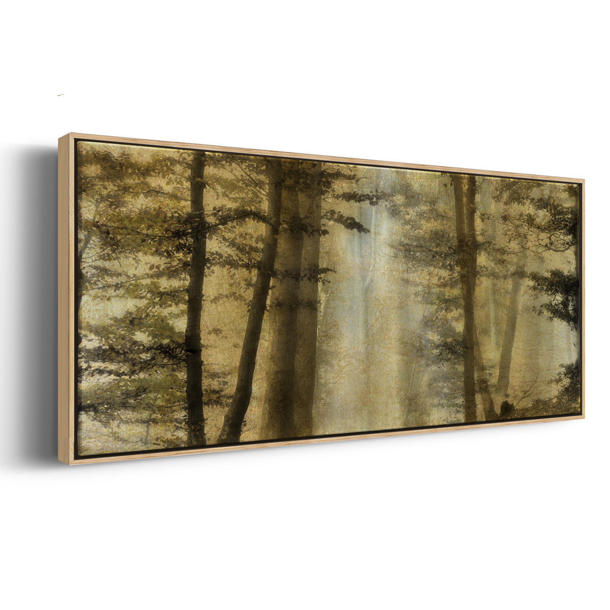 Golden Magic - Floater Framed Canvas Print