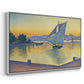 The Port at Sunset, Opus 236, Saint Tropez, 1892 - Floater Framed Canvas Print