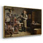 The Plate Printer, 1875 - Floater Framed Canvas Print