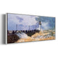The Jetty at Le Havre, 1868 - Floater Framed Canvas Print