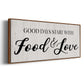Food and Love - Floater Framed Canvas Print